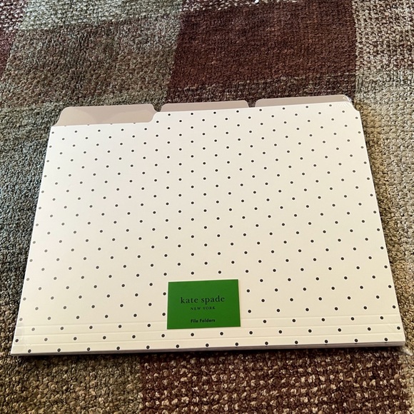 kate spade Office Nwt Kate Spade Set Of 6 Bikini Dot File Folders